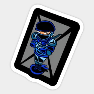 Stealth Chibi Ninja Sticker